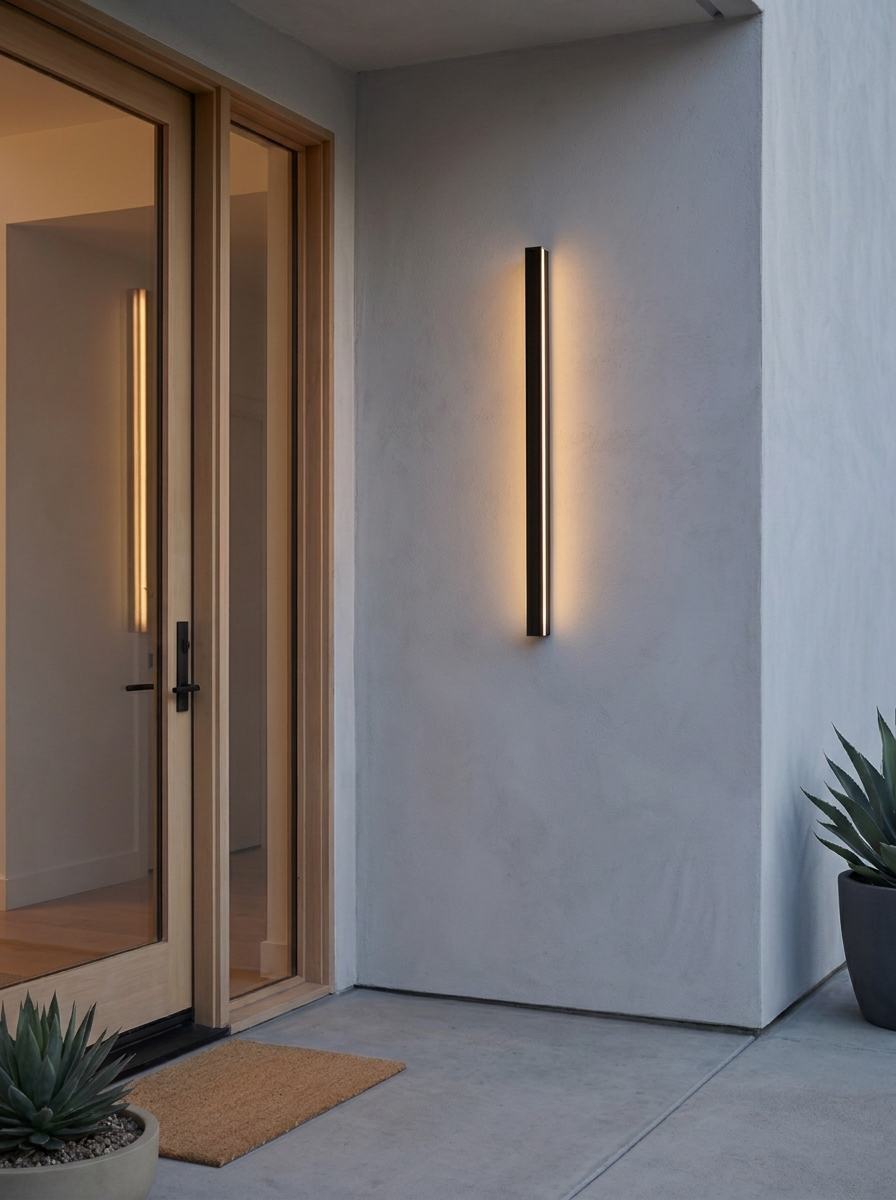 Ultra-Thin Linear LED Outdoor Wall Sconce