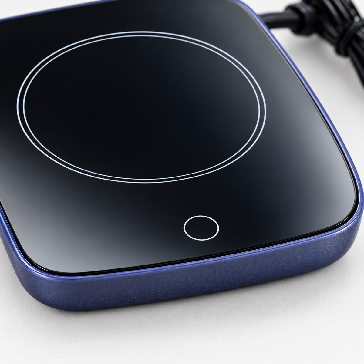 Electric Cup Warmer with 3 Heat Levels - BlueUsPlug - close-up detail