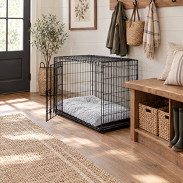 Plush Non-Slip Dog Bed Mat for Crate & Sofa - lifestyle room photo