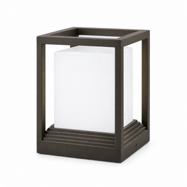 Solar Garden Pedestal Light, 3-Color LED (Hardwired) – product photo on white