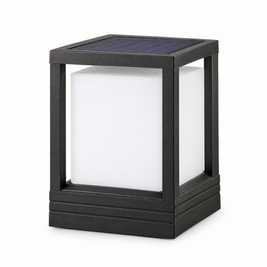 Solar Garden Pedestal Light, 3-Color LED (Solar) – product photo on white