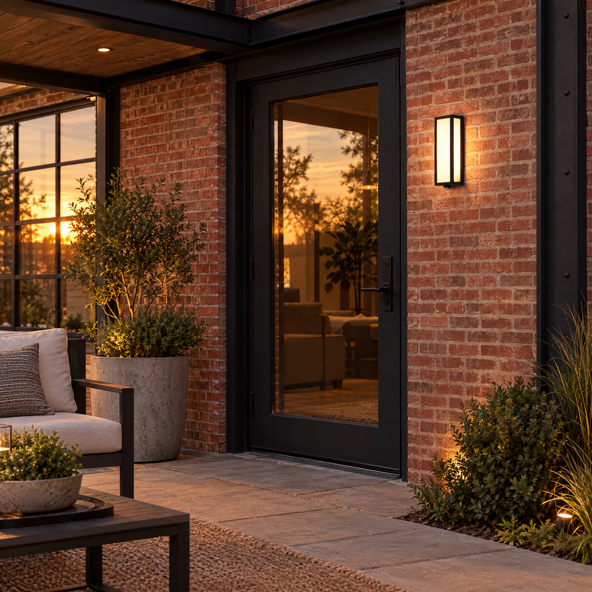 Motion Sensor Outdoor Wall Light, IP65 LED (Motion Sensor) – installed outdoors