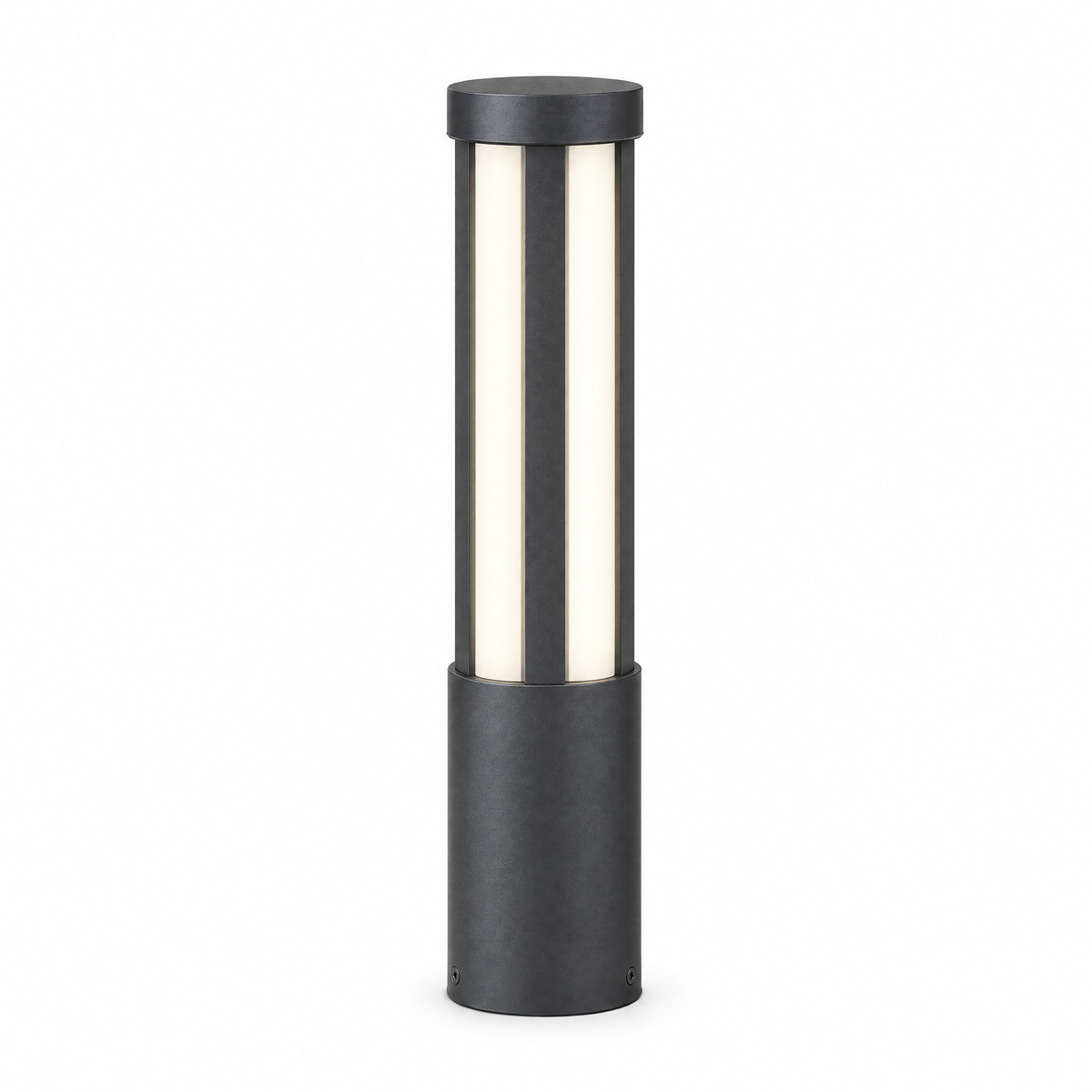 Modern LED Bollard Light, IP65 Path Lighting – product photo on white