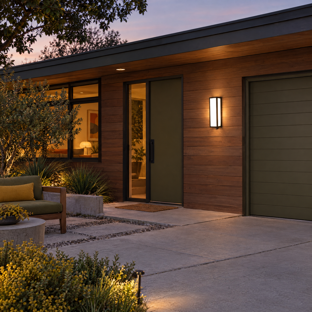 Motion Sensor Outdoor Wall Light, IP65 LED (Motion Sensor) – installed outdoors