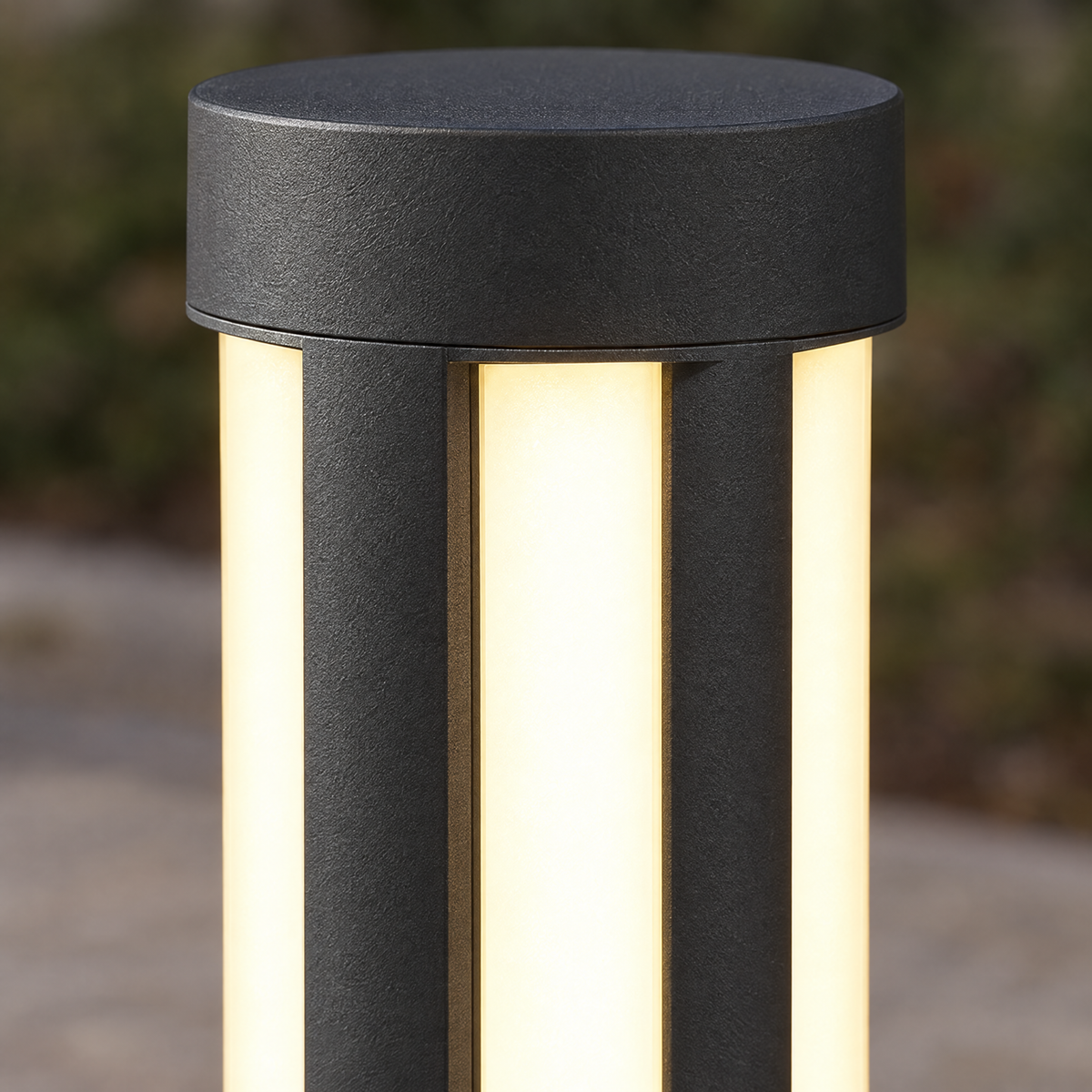 Modern LED Bollard Light, IP65 Path Lighting – close-up detail