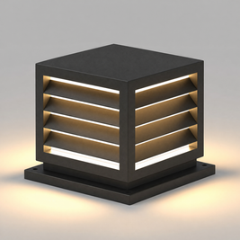 Waterproof Outdoor Pillar Light with Solar LED