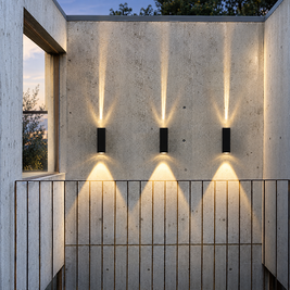 Modern Up & Down Outdoor Wall Sconce
