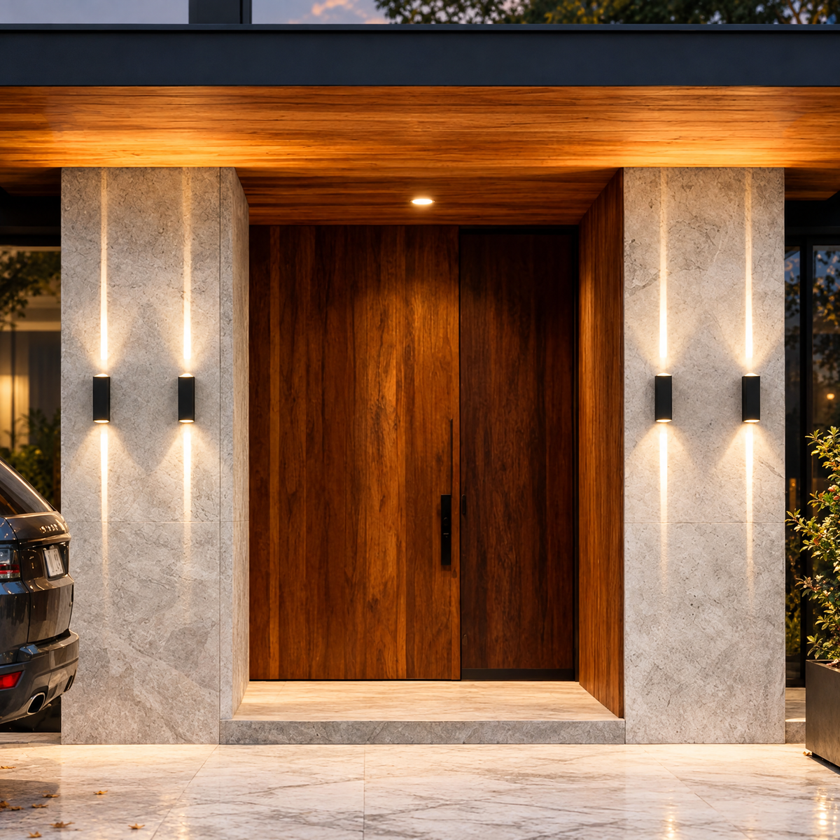 Modern Up & Down Outdoor Wall Sconce
