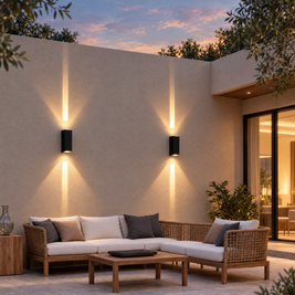 Modern Up & Down Outdoor Wall Sconce