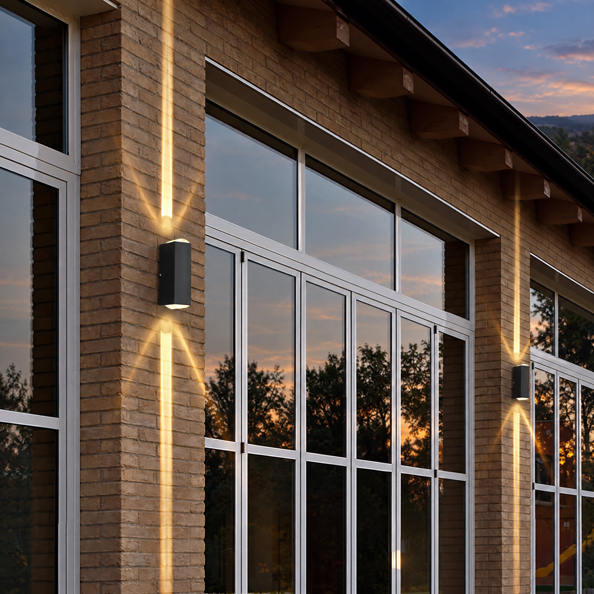 Modern Up & Down Outdoor Wall Sconce
