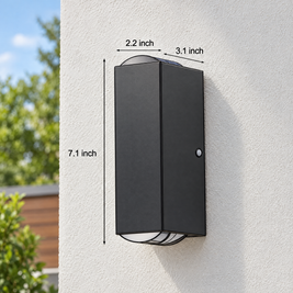 Modern Up & Down Outdoor Wall Sconce