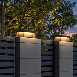 Square Solar Deck Light, Stainless Steel IP65