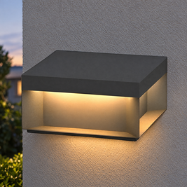 Square Solar Deck Light, Stainless Steel IP65