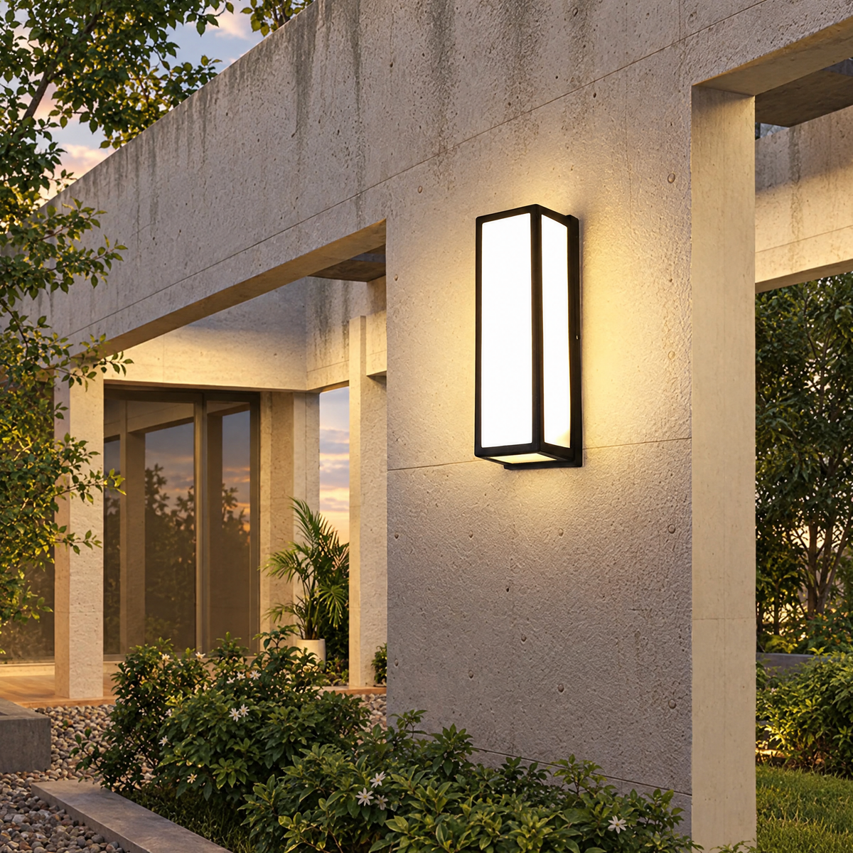 Motion Sensor Outdoor Wall Light, IP65 LED