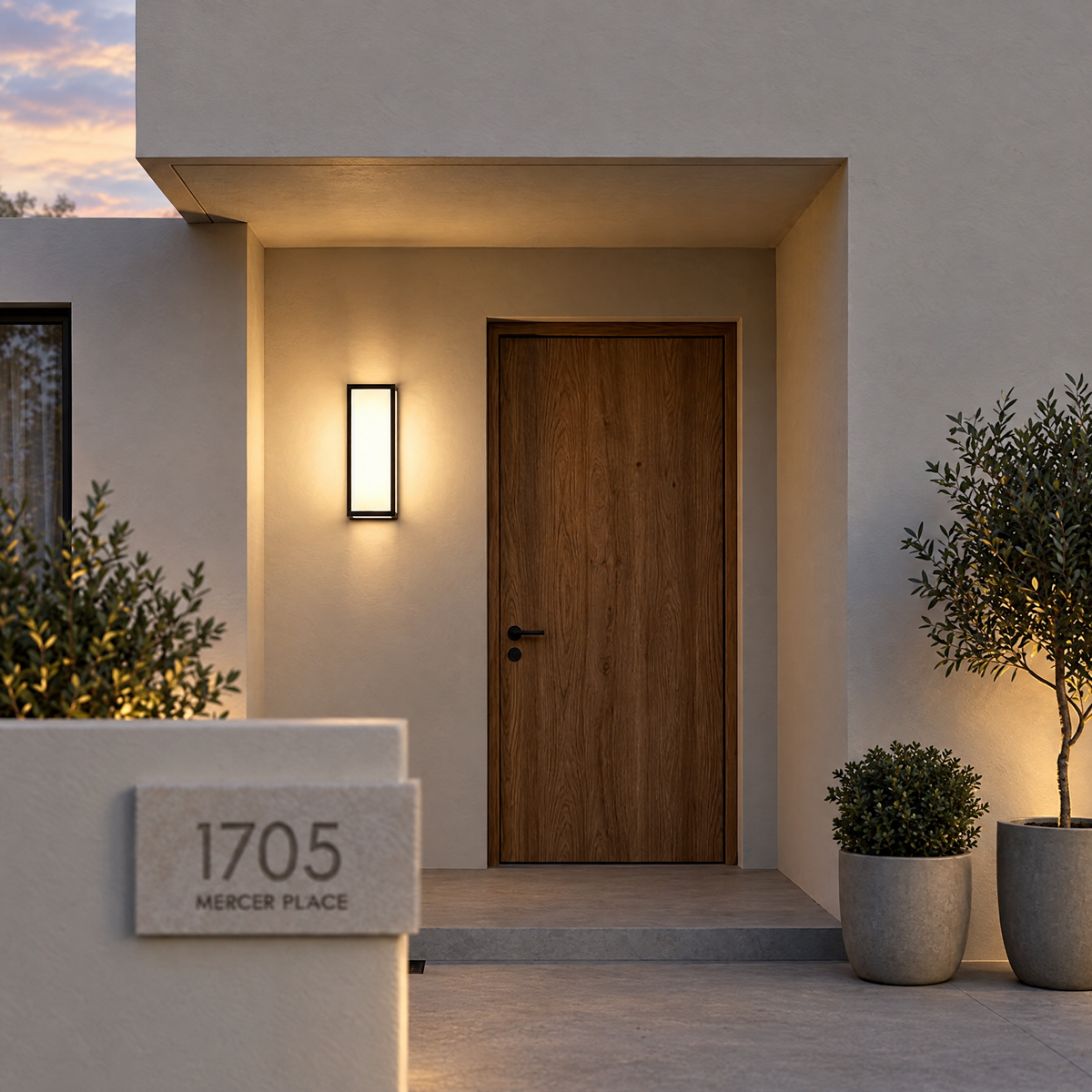 Motion Sensor Outdoor Wall Light, IP65 LED