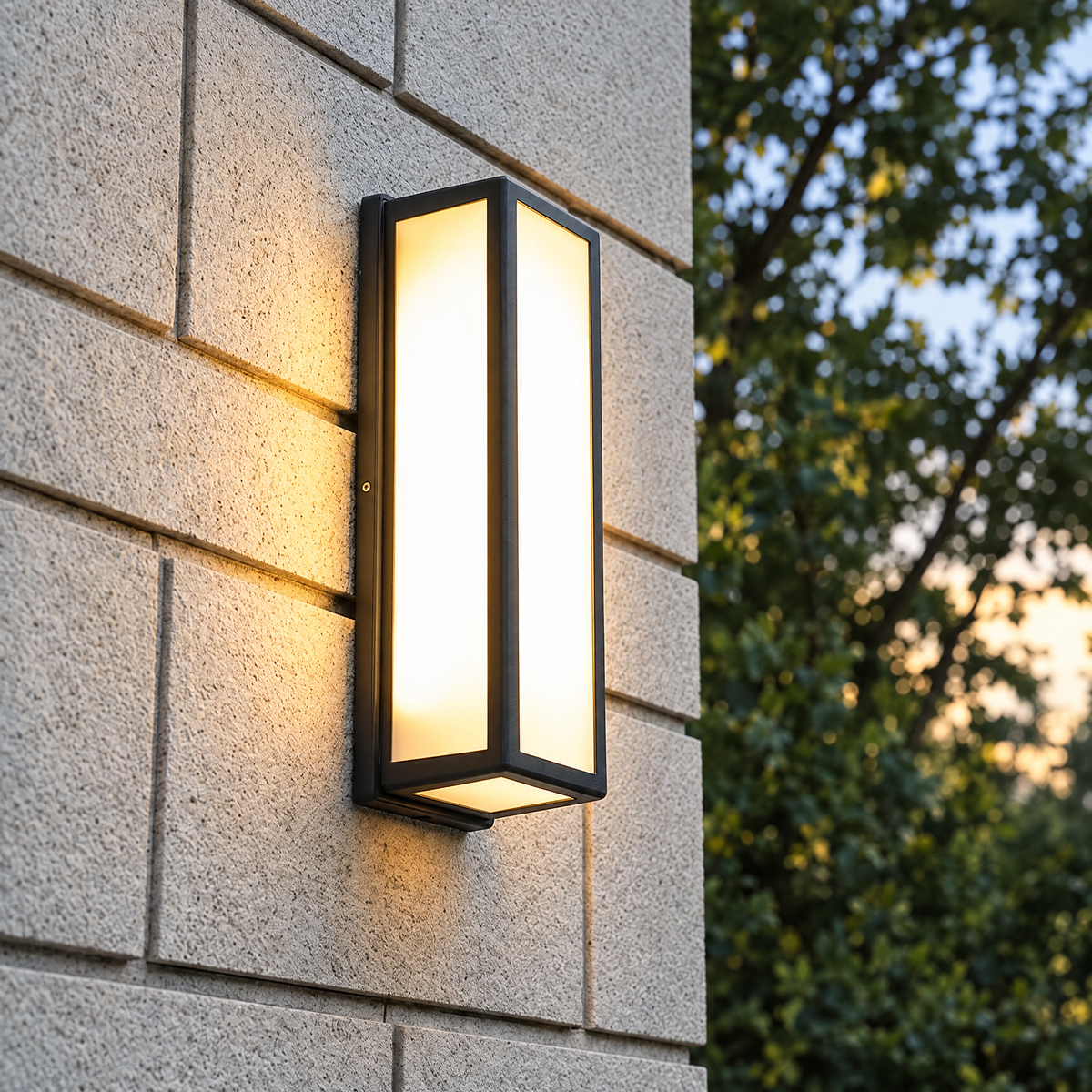 Motion Sensor Outdoor Wall Light, IP65 LED