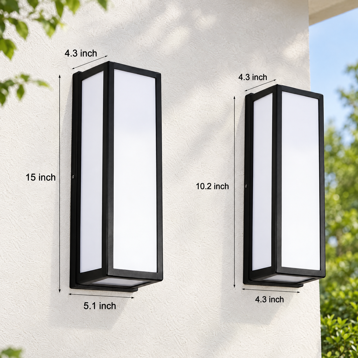 Motion Sensor Outdoor Wall Light, IP65 LED
