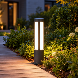 Modern LED Bollard Light, IP65 Path Lighting