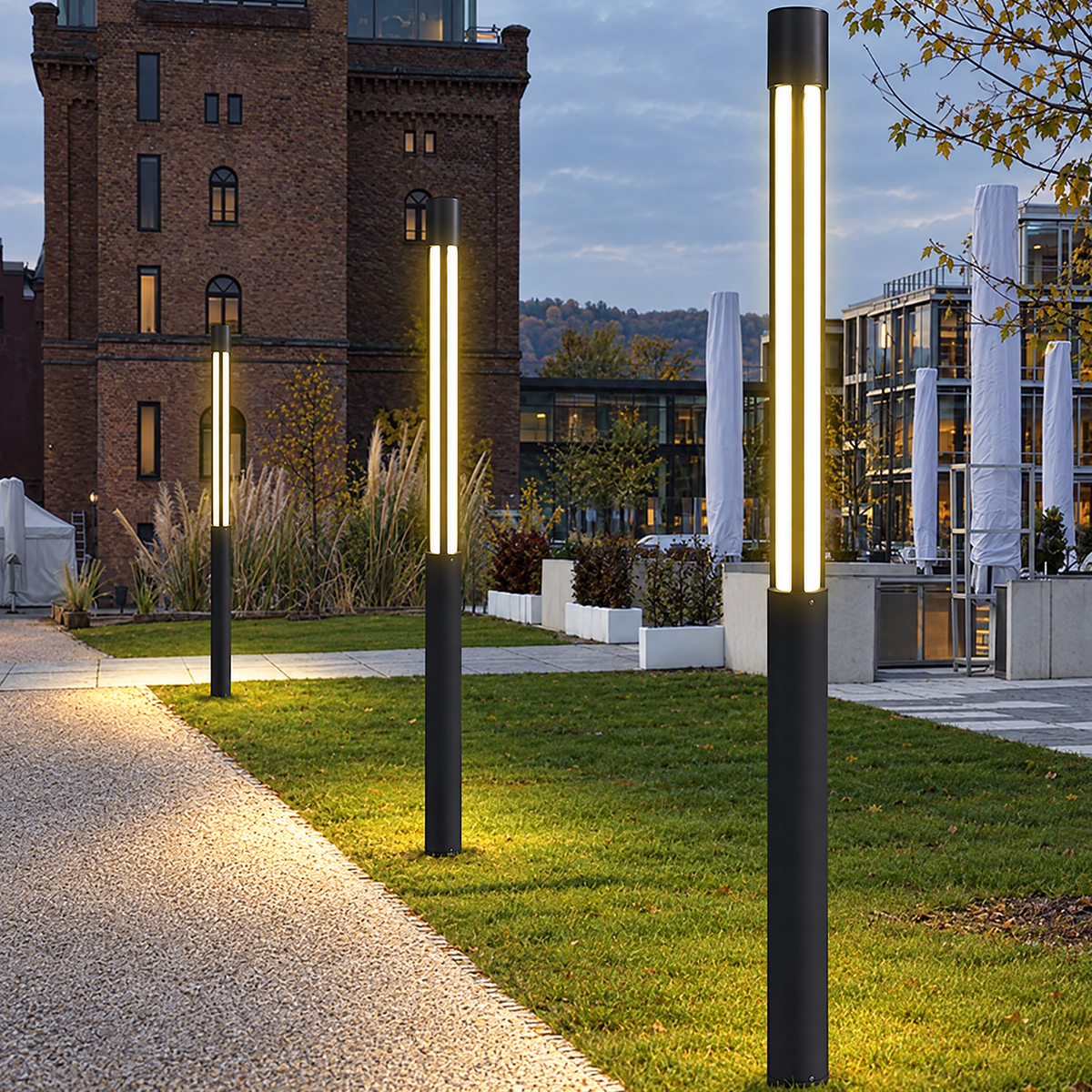 Modern LED Bollard Light, IP65 Path Lighting