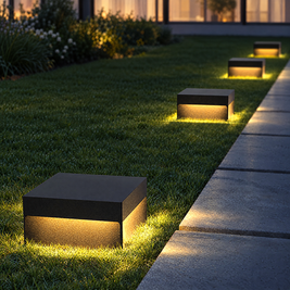 Modern Square Fence Post Light, IP65 LED