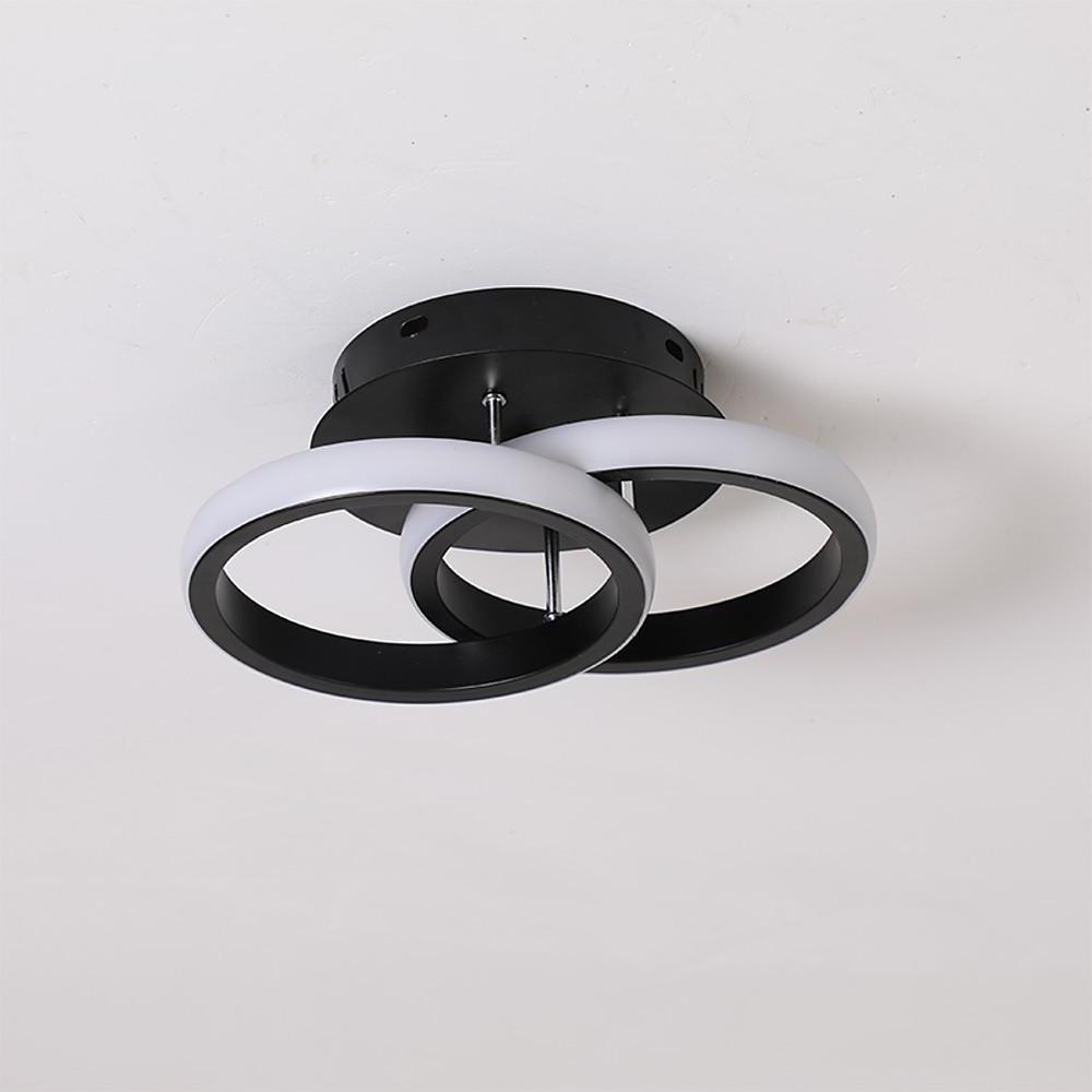 Dual Circle LED Flush Mount Ceiling Light