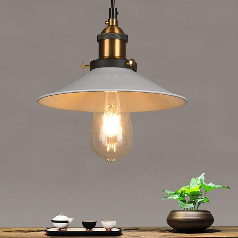 Adjustable Cone Pendant Light, Black or Gold