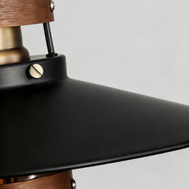Vintage Black Iron Pendant Light, Farmhouse