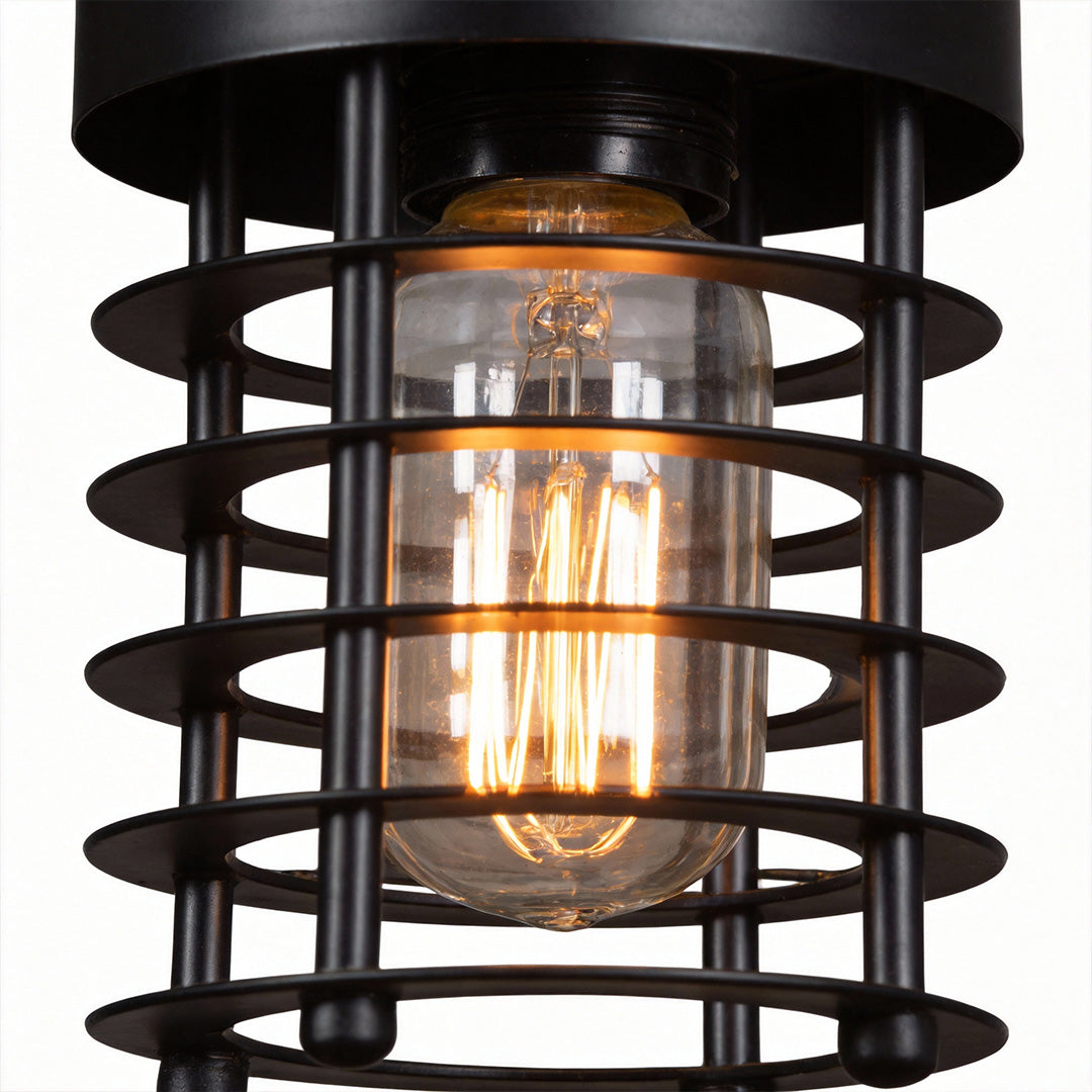 Industrial Cage Pendant Light, 2000-3000 lm