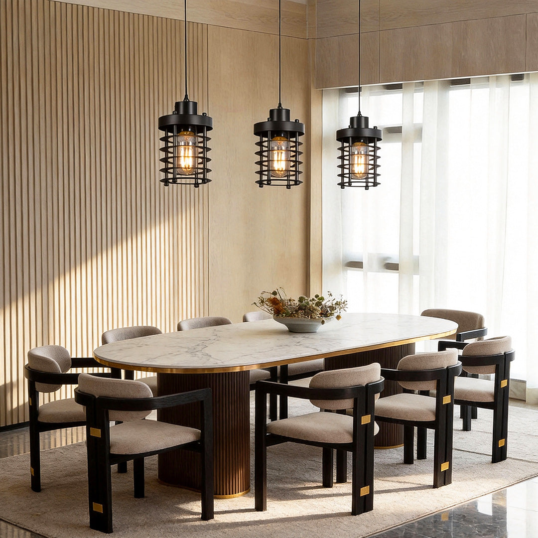 Industrial Cage Pendant Light, 2000-3000 lm