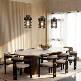 Industrial Cage Pendant Light, 2000-3000 lm