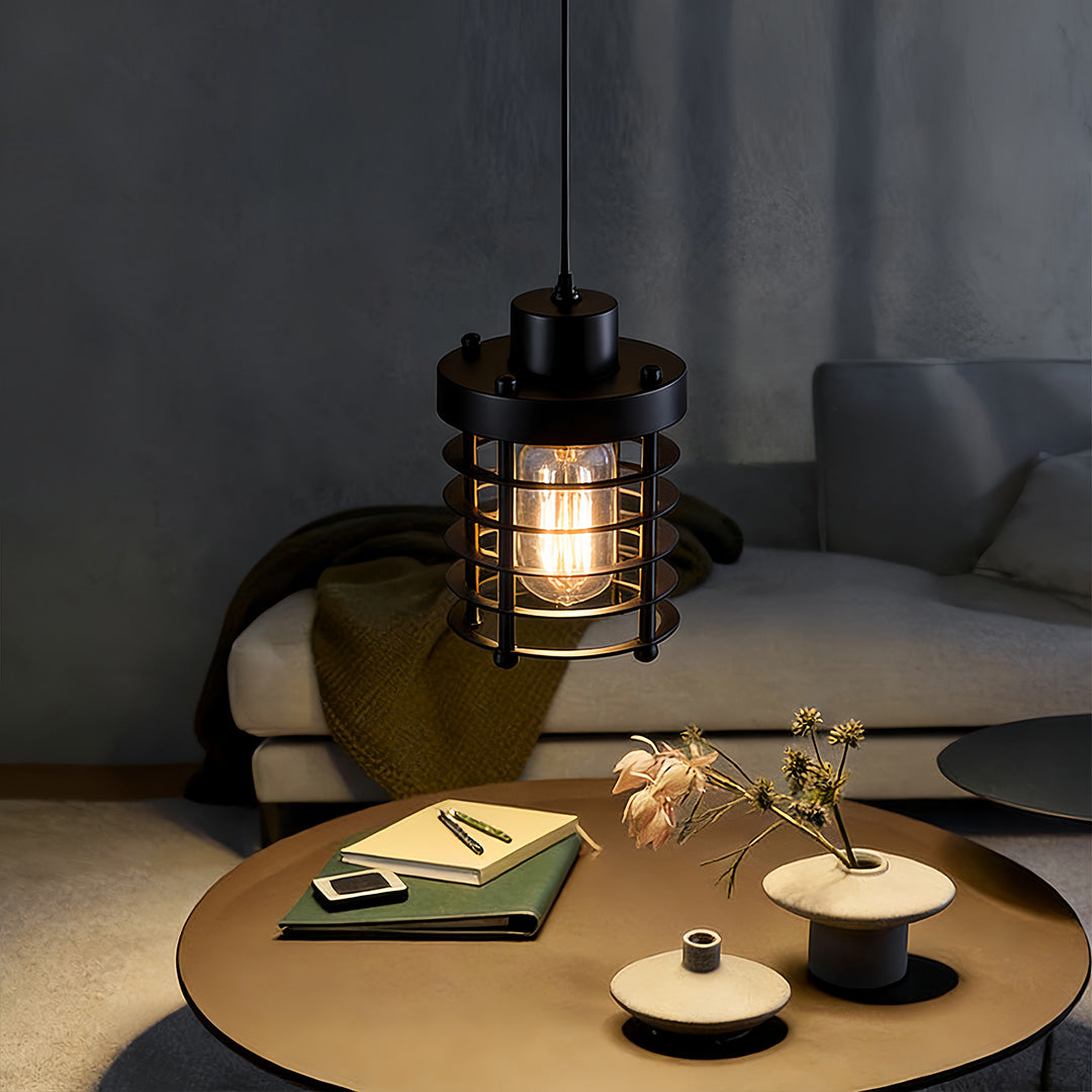 Industrial Cage Pendant Light, 2000-3000 lm