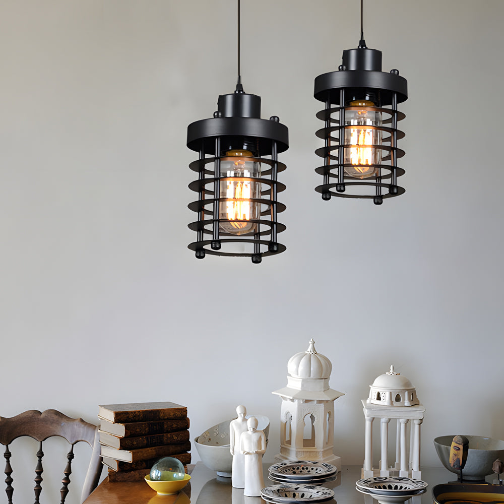Industrial Cage Pendant Light, 2000-3000 lm