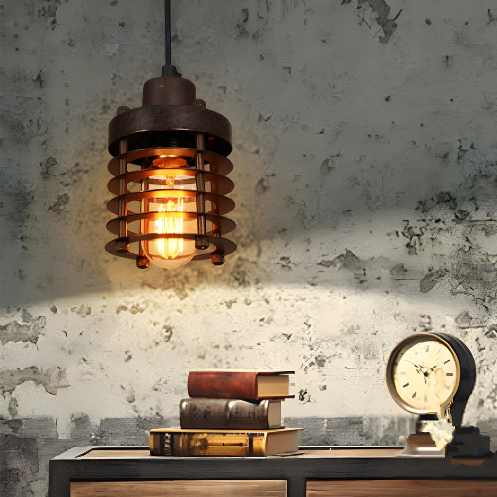 Industrial Cage Pendant Light, 2000-3000 lm