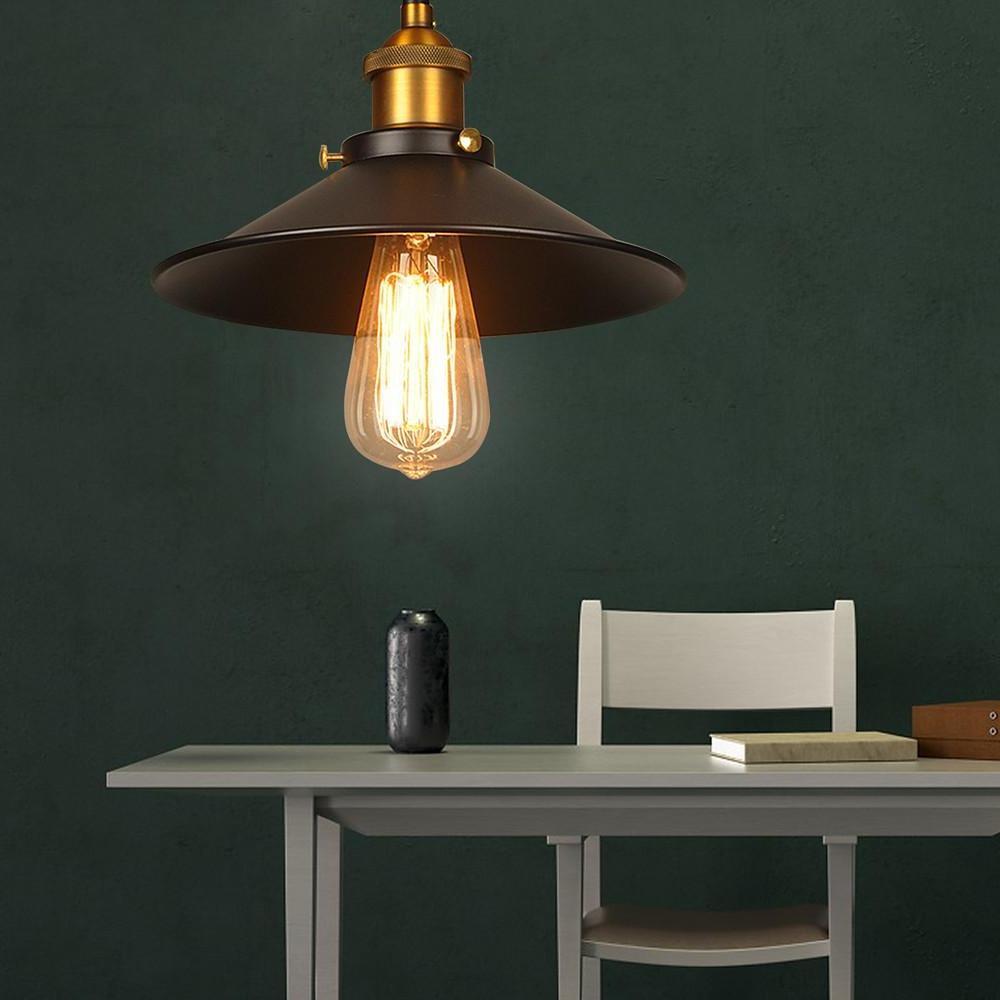Adjustable Cone Pendant Light, Black or Gold