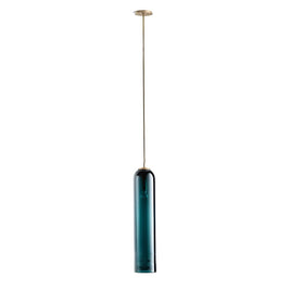 Long Milk Glass Bottle Pendant Light