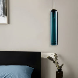 Long Milk Glass Bottle Pendant Light