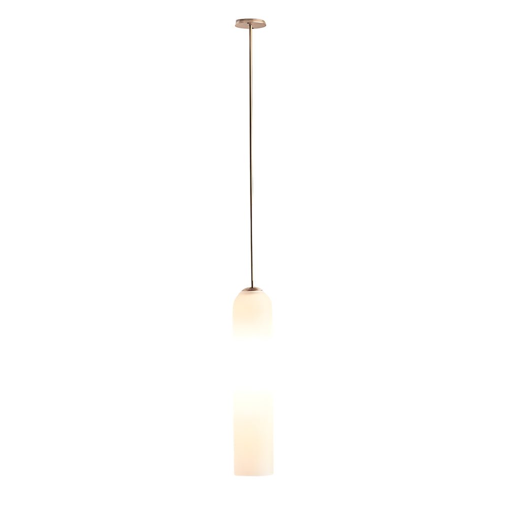Long Milk Glass Bottle Pendant Light