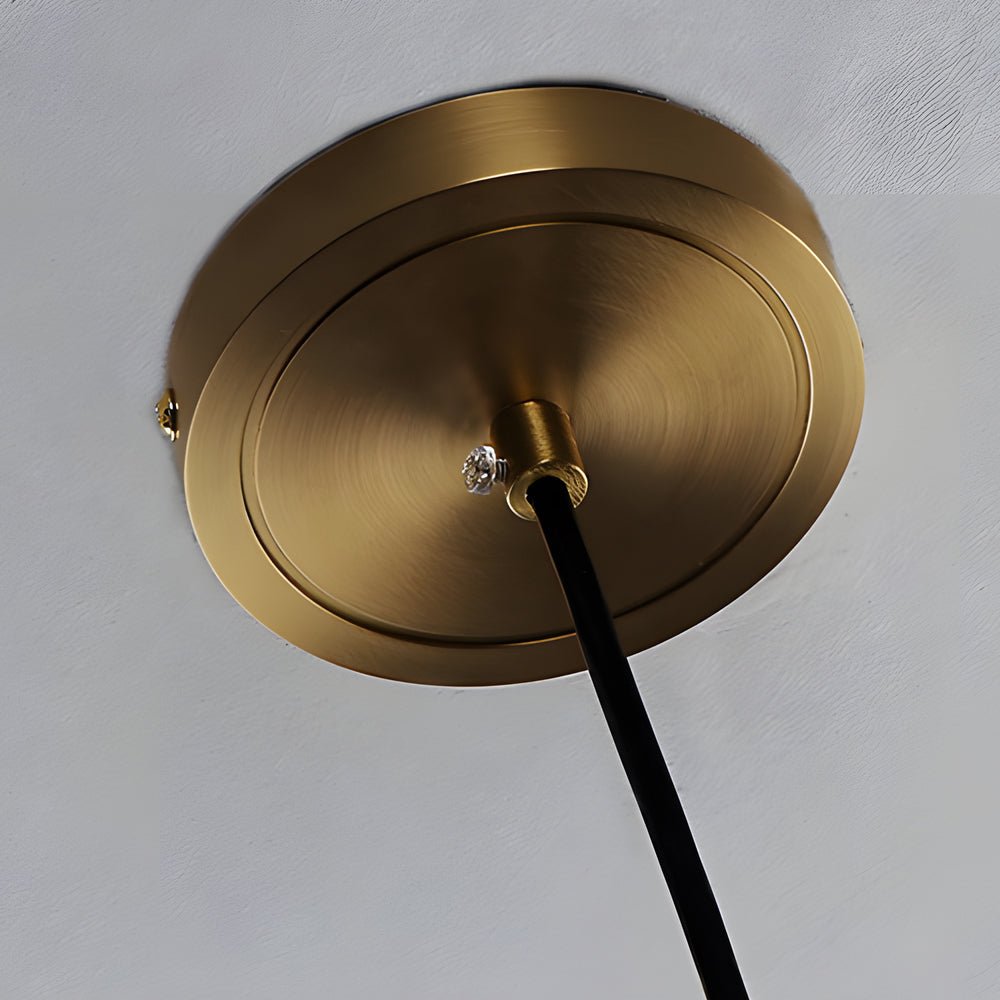 Copper Glass Jar Pendant Light with Wood
