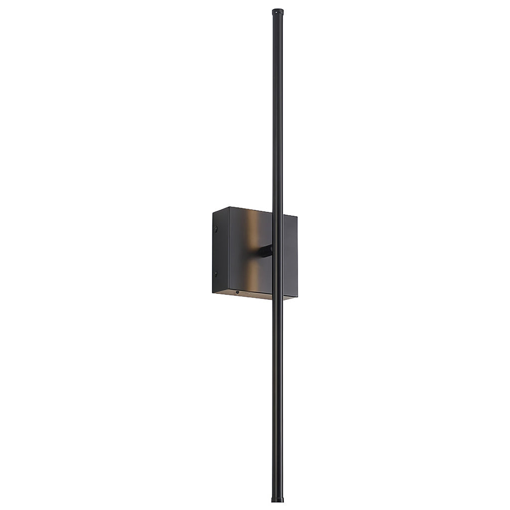 Black Iron Linear LED Wall Lights, Set of 2