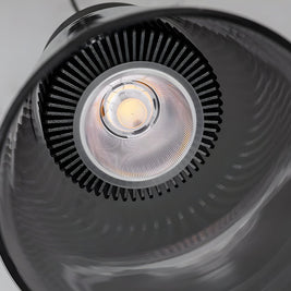 Smoke Gray Glass COB Pendant Light