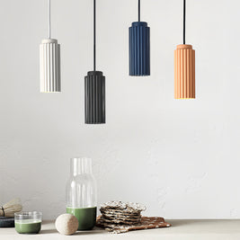 White Metal Pendant Light in 4 Colors