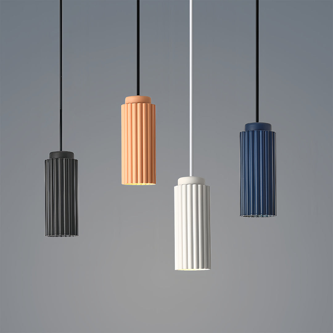 White Metal Pendant Light in 4 Colors