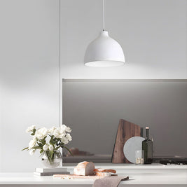 Adjustable Resin Bowl Pendant Light