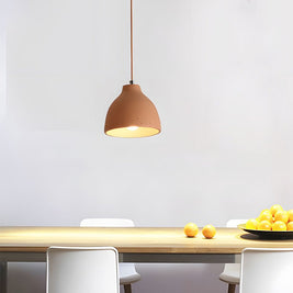 Adjustable Resin Bowl Pendant Light