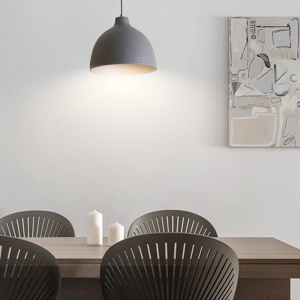 Adjustable Resin Bowl Pendant Light