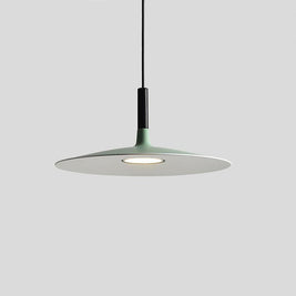 Flat Circular Pendant Light in 5 Colors