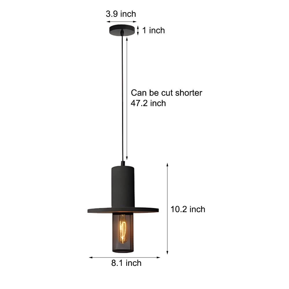 Cement & Mesh Pendant Light, Industrial LED