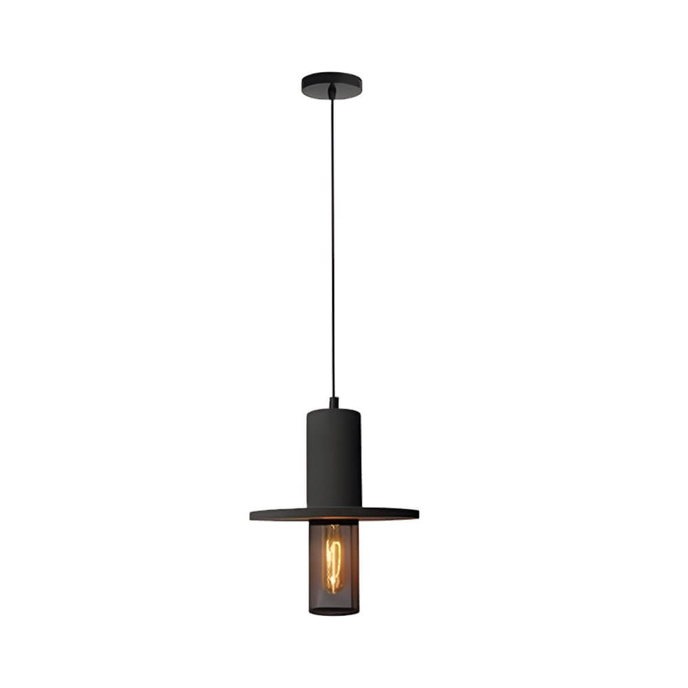 Cement & Mesh Pendant Light, Industrial LED