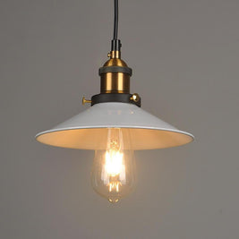 Adjustable Cone Pendant Light, Black or Gold