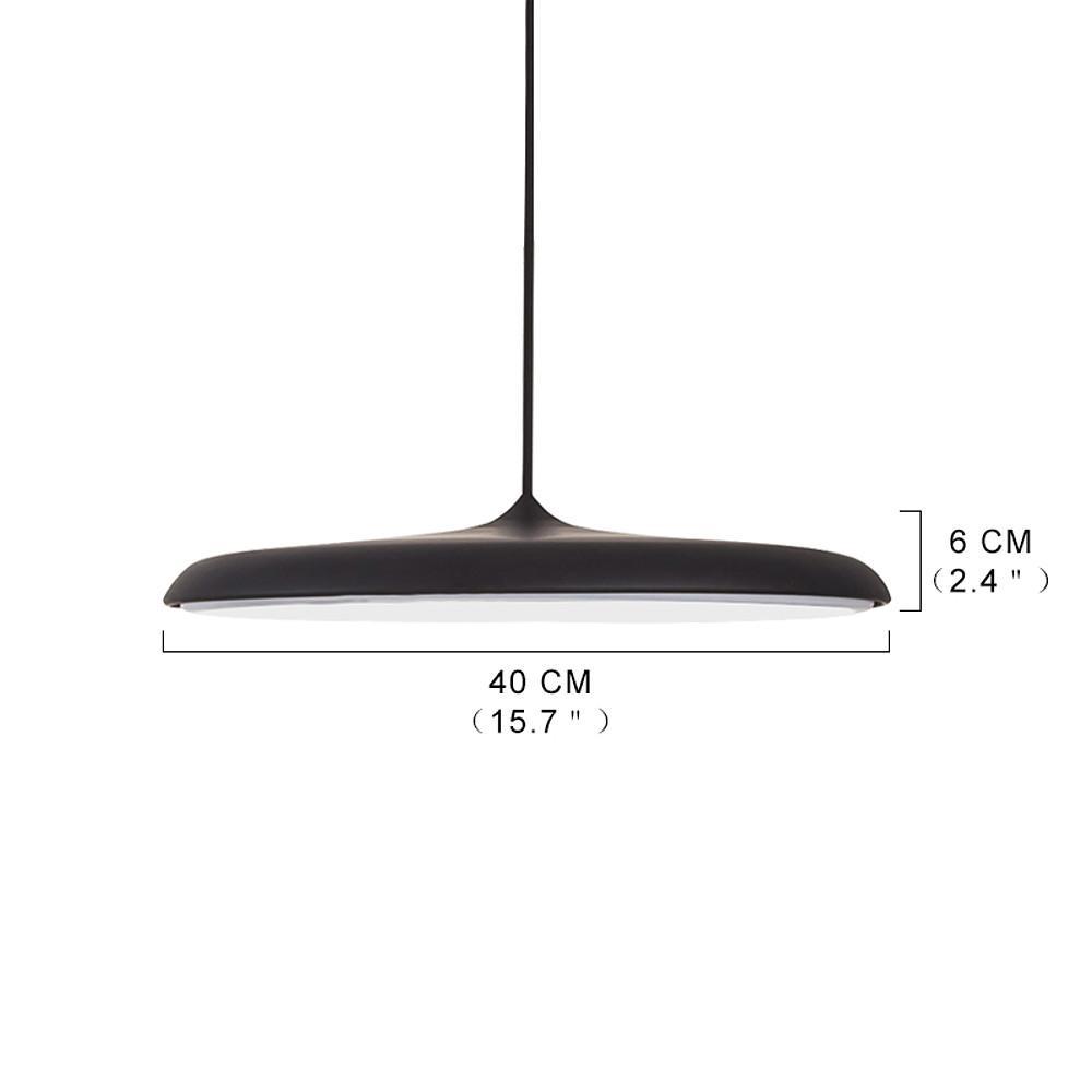 16" Flat Circular LED Pendant Light